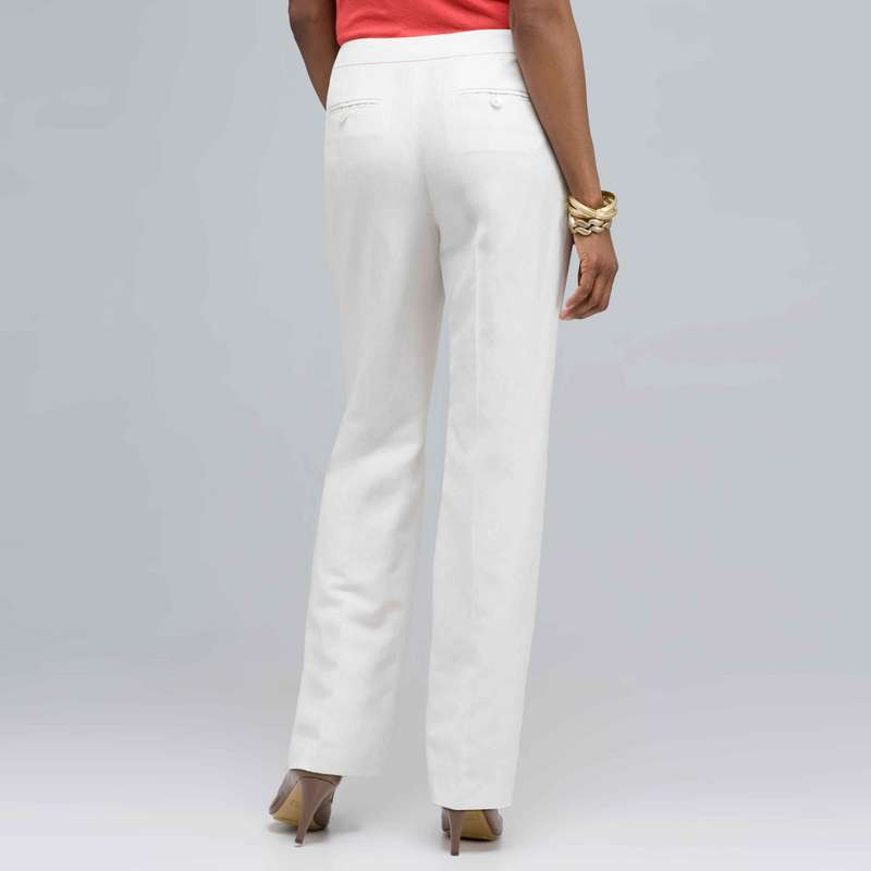 Washable Linen Slim Pant, , large image number 1