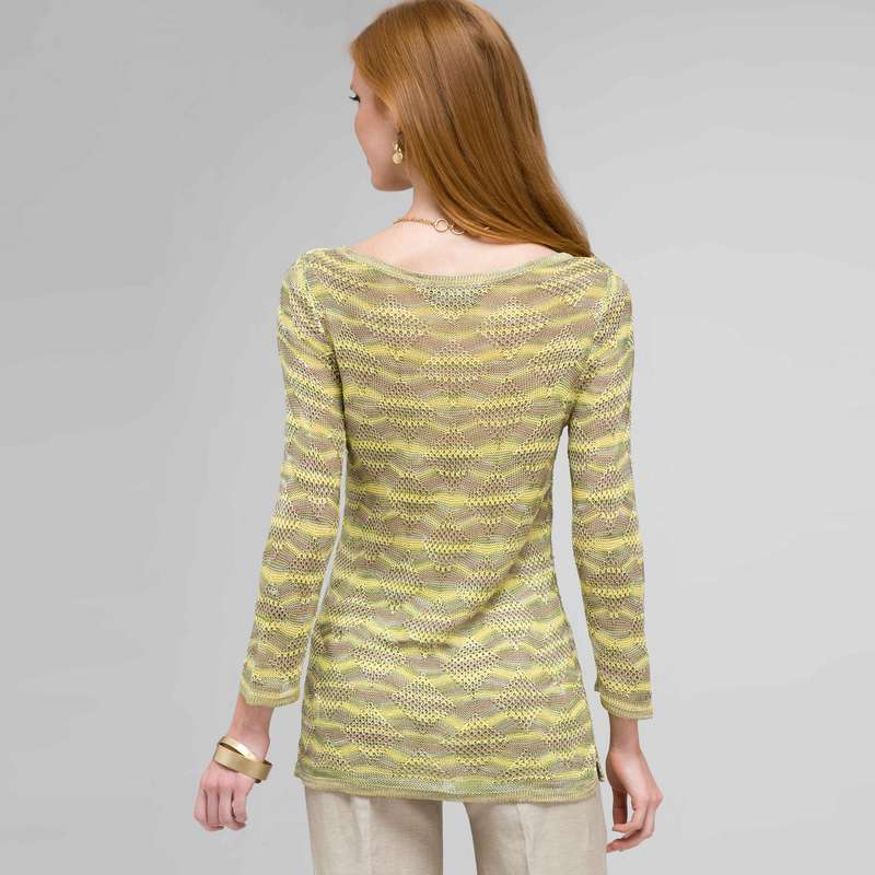 Boat Neck Tunic, Keylime Multi, large image number 1